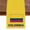 Colombia Velvet Table Runner,Colombian Flag Table Cloth Decoration,Soft Texture Tablecloth