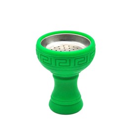 Silicone Hookah Bowl Charcoal Holder Hookah Molasses Bowl with Metal Plate (Please Tell Me The Color You Want Otherwise Random)