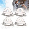 4 Pcs Climbing Hanger Stainless Steel Durable Rock Climbing Accessories