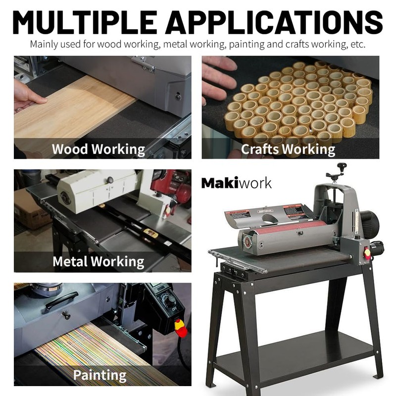 Drum Sander Feed Belt Conveyor Compatible with JET & Performax