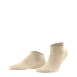 FALKE Men's Family M Sn Sustainable Cotton Low-Cut Plain 1 Pair Trainer Socks, Beige Sand Melange 4650, 5.5-8