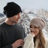 Geyanuo Men's Knit Cap, Autumn/Winter, Solid Color, Fluffy, Warm, Soft,