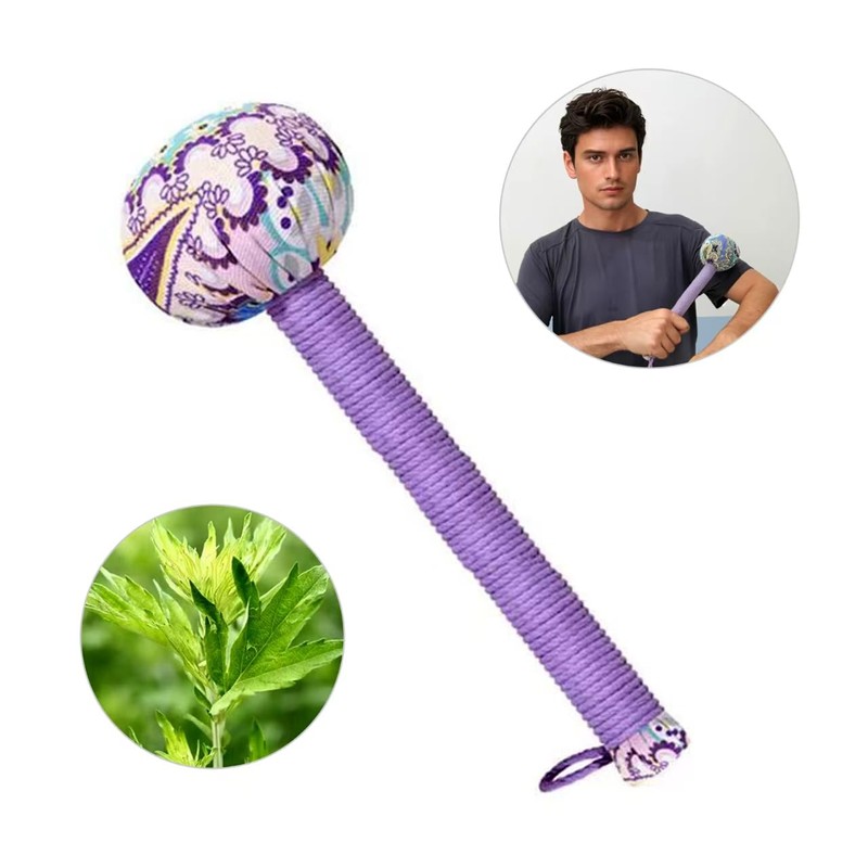 Manual Wormwood Massage Hammer for Back Pain Relief - 12.5