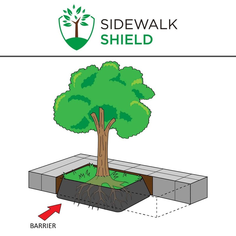 Sidewalk Shield - Tree Root Control Barrier (Standard Duty -