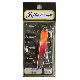 RECENT(リセント) スプーン グルグルX/N 18g #2 G/レッドブラックラメ. ルアー