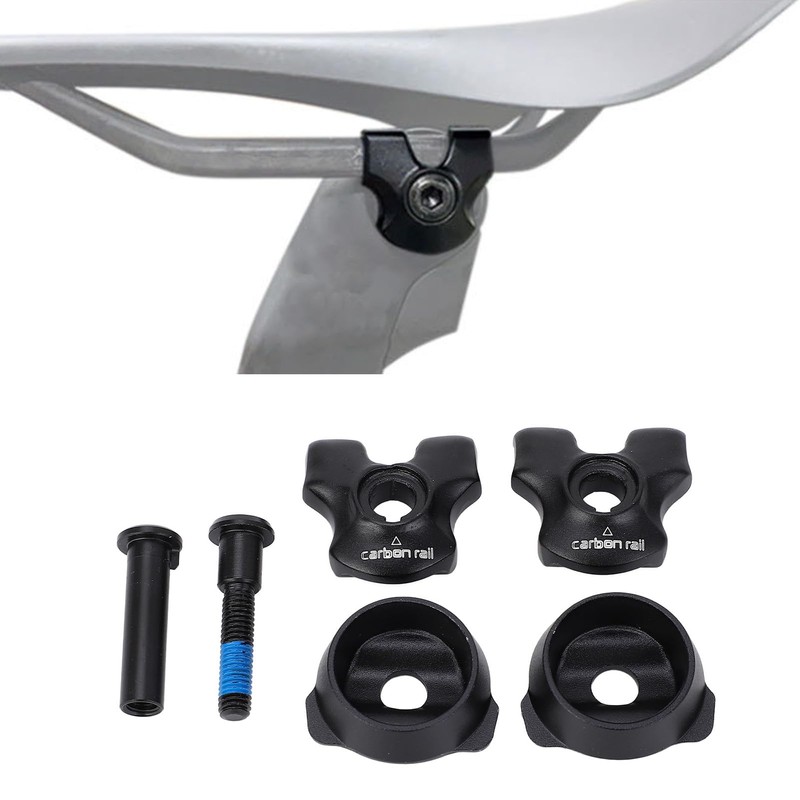 Bike Clamp Adapter Set, Rail Saddles Clamp Adapter 7x9mm Conversion