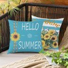 Mimkus Sunflower Pillow Cover 18 x 18 Inch Set of