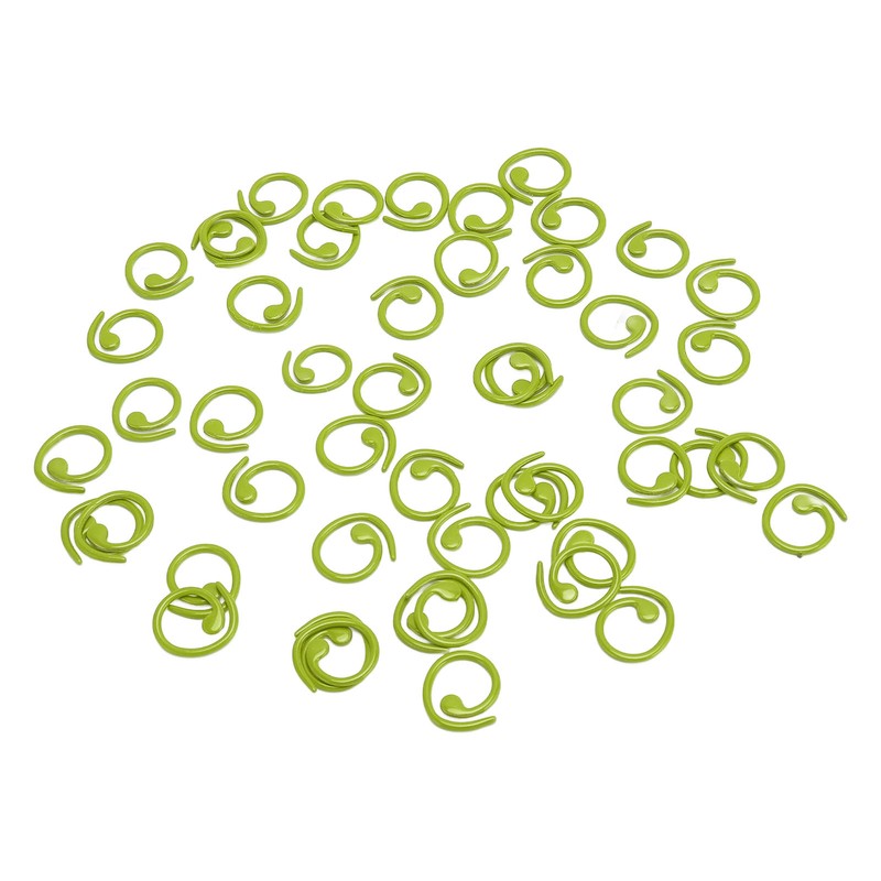 50PCS Metal Stitch Markers Spiral Markers Multifunctional Crochet Locking Hooks
