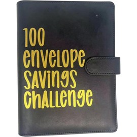 100 Envelopes Challenge Binder, Pink Money Saving Wallet Budget Binder Money Saving Challenge Wallet, Budget Planner Book for Budgeting and Saving Money Couples Offices Home School