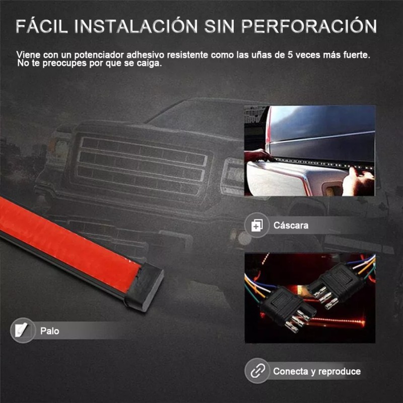 PUNKZZ Tiras Led Secuencial Para Camioneta Y Coche Luses 120cm