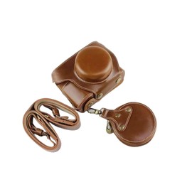 SIUTATDSH Camera Case, PU Leather, Suitable for Olympus Olympus PEN E-PL9 E-PL10 E PL9 E PL10 Case, Liner Case, Camera Holder, Shockproof, Shockproof, Blocking (Brown)