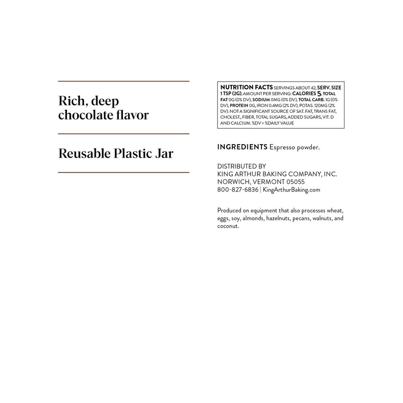 King Arthur Espresso Powder: Premium Baking Extract for Rich Chocolate