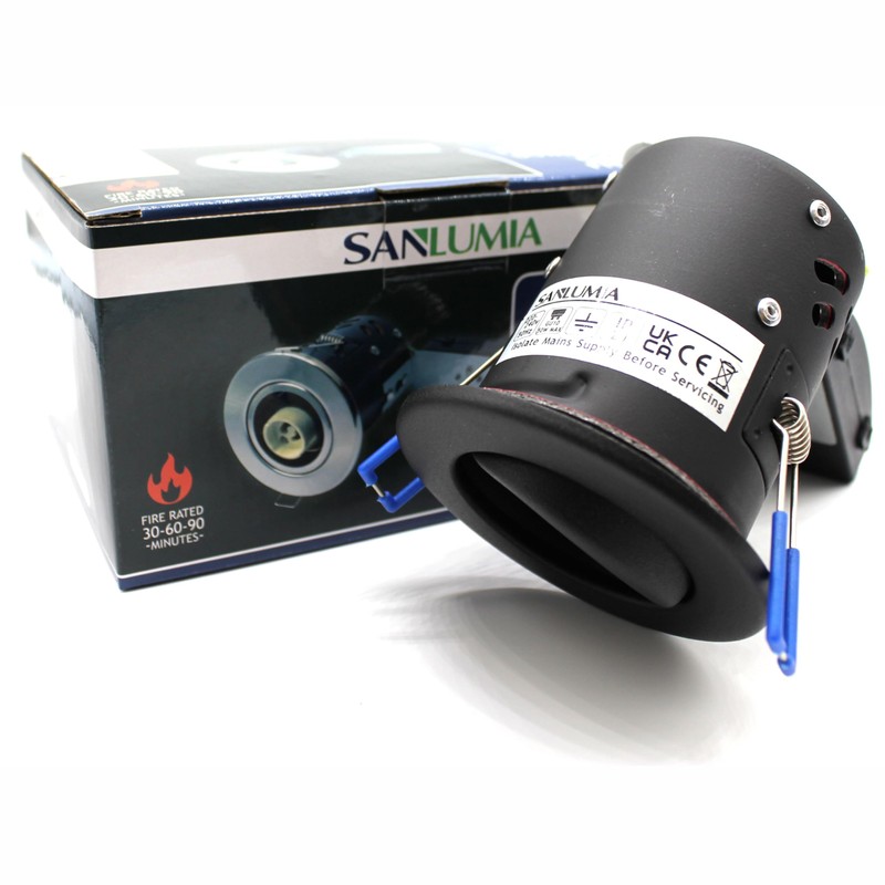 sanlumia 2 X LED Fire Rated Downlight Can GU10 Recessed