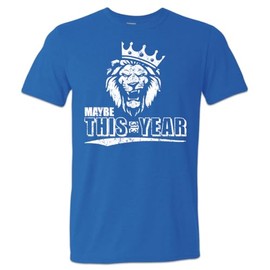 Lions Maybe This Year Tshirt 313 Grit One Pride in Goff We Trust Detroit Shirt - (Blue, Large)