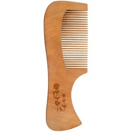 'Mice And Sunflowers ' Wooden Comb (HA00056195)