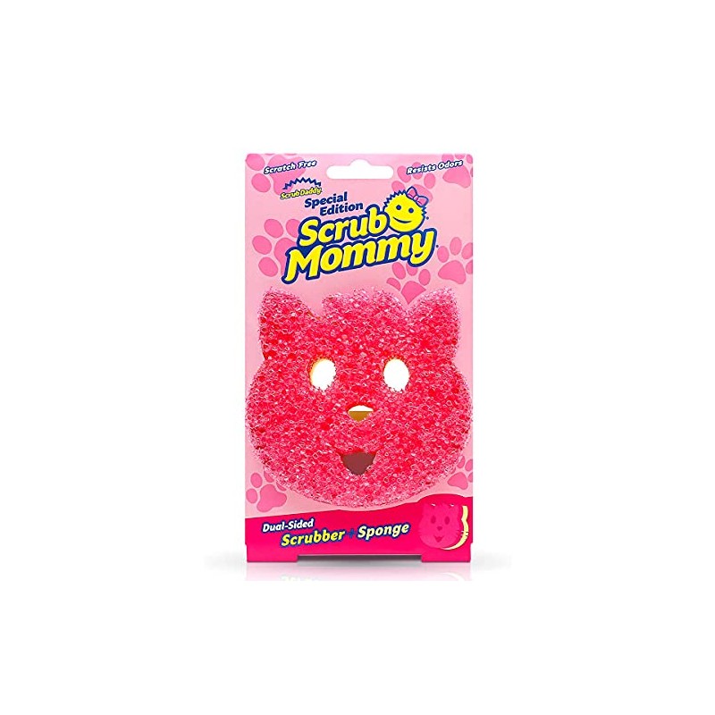 SCRUB MOMMY CAT (FIBRA+ESPONJA)