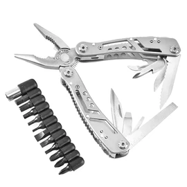 Navaja Multiuso Alicate Multiherramienta Plegable Cortador Desarmador Pinza Acero Inoxidable