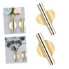 Kisangel 2pcs Wall Mounted Flower Vase Holder Metal Tube for