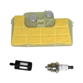 QHALEN Filtro de aire con filtro de combustible y kit de afinación de bujía para motosierras Stihl MS290 MS310 MS390 029 039 1127 120 1621