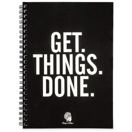 Chiefs & Tribes®, Notebook for Creatives & Creators, Ring Binder, Black, DIN A5, 120 pages, Dotted, for Men, Journal