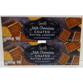 Specially Selected Butter Cookie Coated with Milk Chocolate Flavor 4.41oz 125g (Two Boxes)