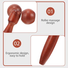 Baluue Facial Roller Tool Ergonomic Massage Roller for Neck Shoulders and Eyes Relaxation and Skin Care Device for Self-care Routine