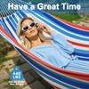 Double Hammock Comfortable with Stand for Hanging Sturdy 440lbs Capacity