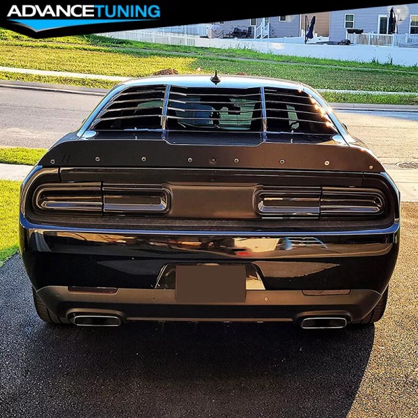 Advancetuning Fits 08-23 Dodge Challenger Gloss Black Rear Window Louver