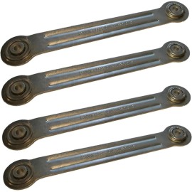 LIUDA Patio Glider Replacement Swinging Arm Bracket Hardware Kit Silver Zinc Coated
