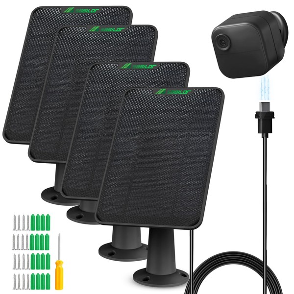 6W Solar Panel Compatible with All-New Blink Outdoor 4 (4th
