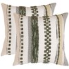 YEARSTAR Boho Throw Pillow Covers 18x18, Set of 2 -