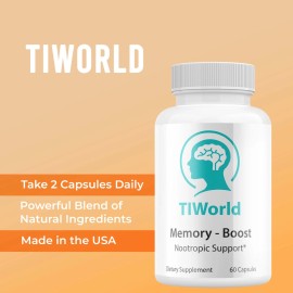 (5 Pack) Tiworld Advanced Memory Support Nootropic Ti World Pills