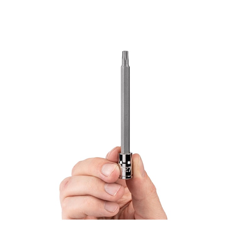 TEKTON 1/4 Inch Drive x T27 Long Torx Bit Socket
