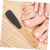 OHPHCALL Wood Handle Foot File Dual-sided Sandpaper Foot Exfoliator Remover