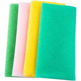 Toallas Exfoliantes de Nailon para Baño Pack de 4 Piezas Zacate Exfoliante