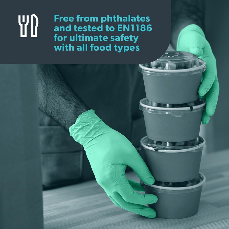 Unigloves Powder Free Nitrile Gloves Green – Pearl Mint –