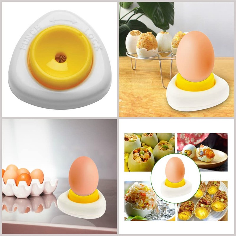 Egg Piercer | Egg Shell Pricker Puncher,Semi-Automatic Egg Peeler Shell
