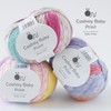 Pure Wool Yarn, 5 Balls, Cassimmy Baby Print, Thick 1.4