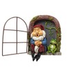 Mini Garden Resin Crafts Decoration Gnome Window Sleeping Garden Sculpture