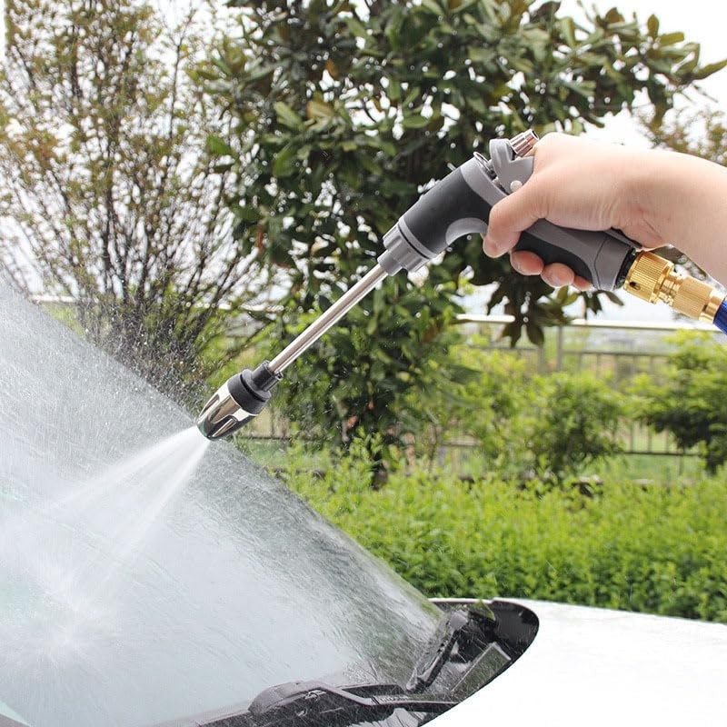 High Pressure Car Wash Water Gun Long Rod Garden Hose