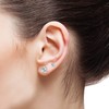 KWUNCCI Titanium Earrings for Sensitive Ears, Flat Back Stud Earrings