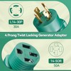 4 Prong Generator Adapter 30Amp to 50Amp,Compatible with L14-30P to