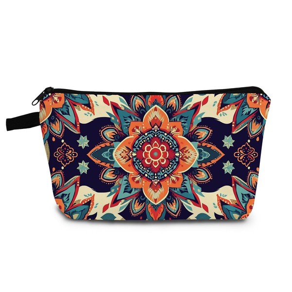 YULUENZE Mandala Present Mandala Makeup Bag Ethnic Style Floral Cute