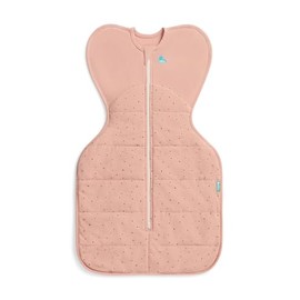 Love to Dream Swaddle UP Warm 2.5 TOG, Dramatically Better Sleep, Allow Baby to Sleep in Preferred Arms Up Position for Self-Soothing, Snug Fit Calms Startle Reflex, Small 8-13lbs, Rose