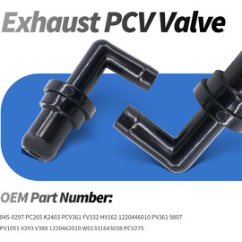 HiSport 045-0297 PCV Valve - Compatible with Lexus ES300 SC300 1992-1993 Toyota T100 1995-1998 Tacoma 1995-2003 Tundra 2000-2003 4Runner 1996-2002 Camry 1992-1993