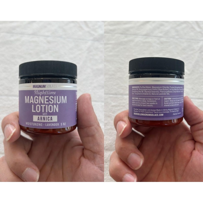 Magnum Solace Nighttime Magnesium Lotion with Arnica