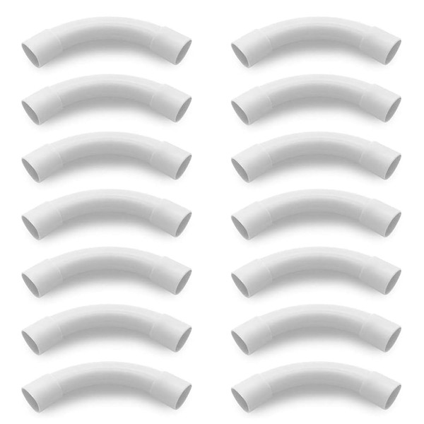 JINJUMEI Pack of 16 Pipe Elbow M20 PVC Pipe Elbow