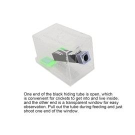 Cricket Keeper Tank Box, Cricket Care Kit Durable and Sturdy Equipped with Water/Food Feeding Tub for Office for Home(S)