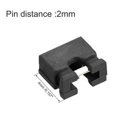 uxcell 50pcs 2mm Standard Pin Header Jumper Cap Short Circuit Connection Cap Mini Micro Jumper Bridge Plug Black