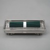 Incense Plate for Graves, High Quality Stainless Steel, Wave Leg